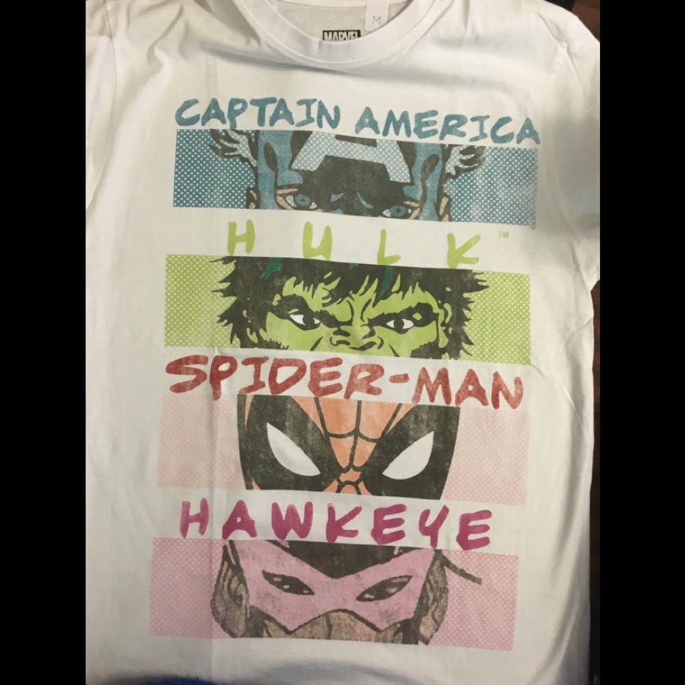 Marvel Superheroes Men’s Tshirt Ava M L XL New